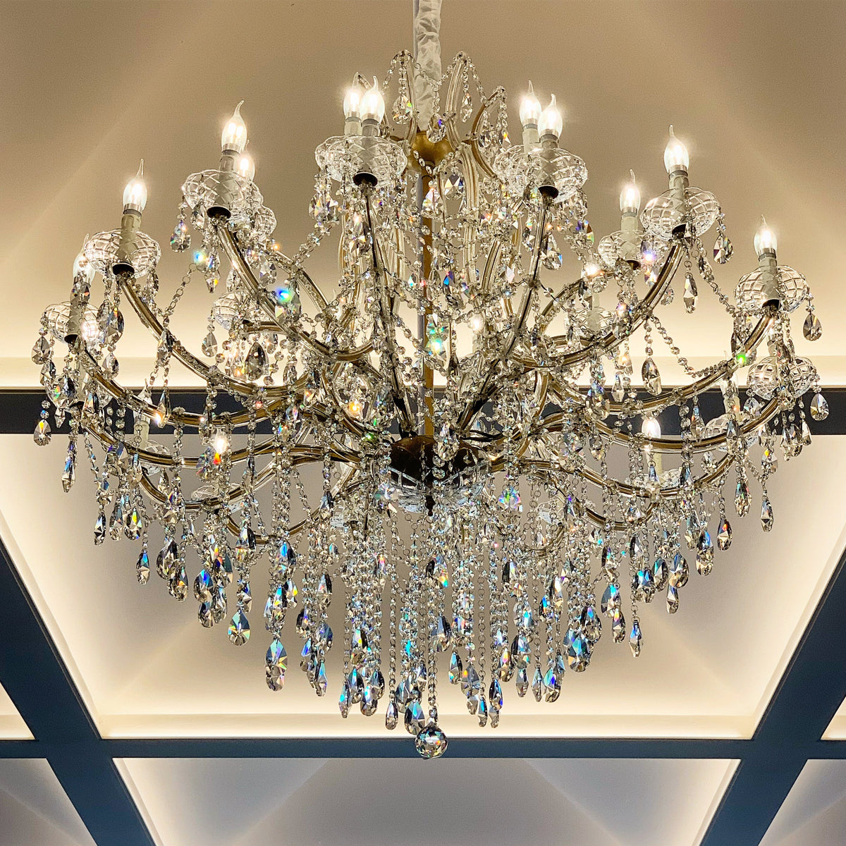 Elegance Gold Chandelier 130 Chandelier Hire