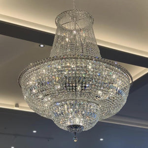 Milan Chrome Basket Chandelier 100